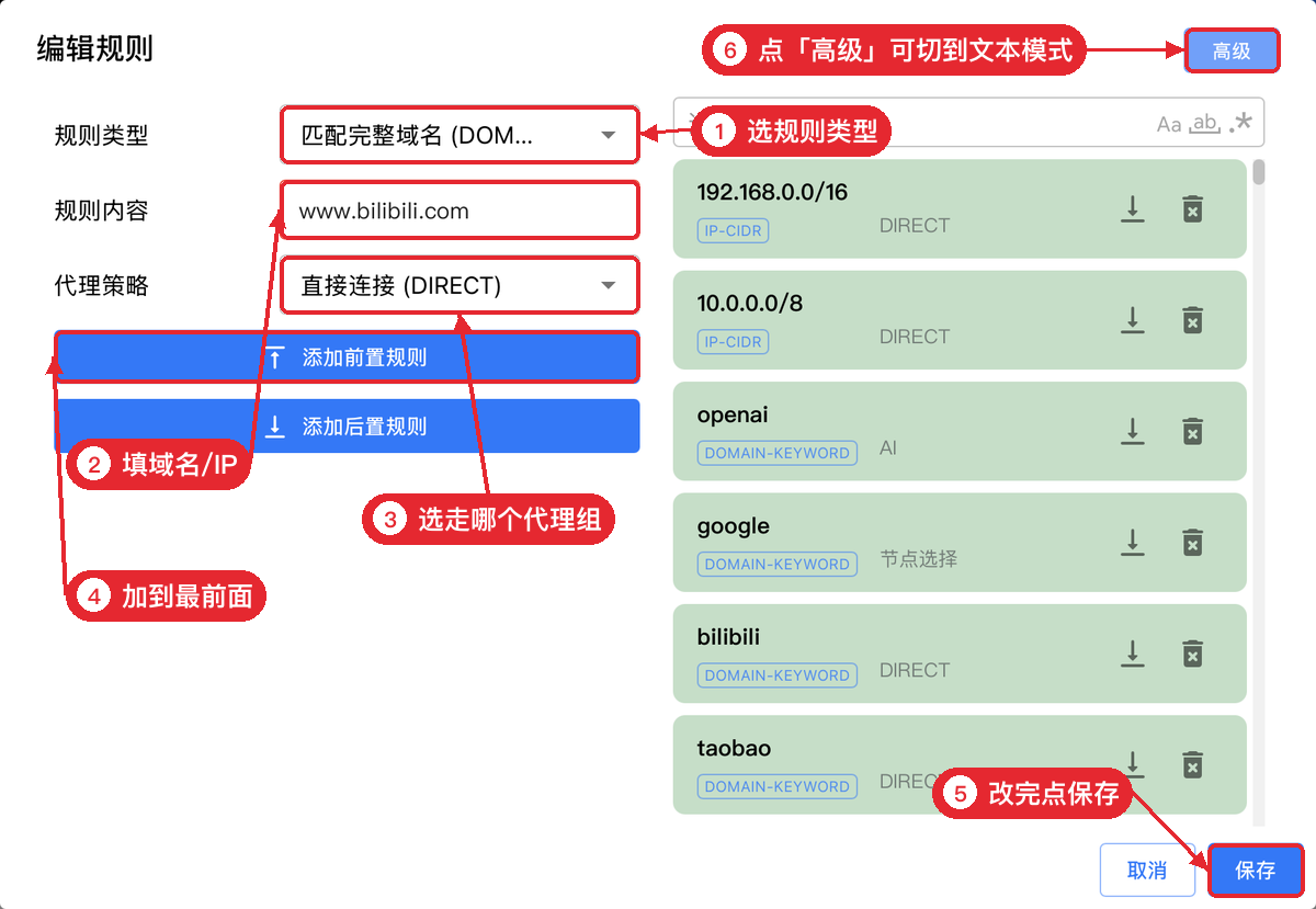 可视化编辑规则